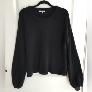 Madewell Sweater Womens M Black Wool Blend